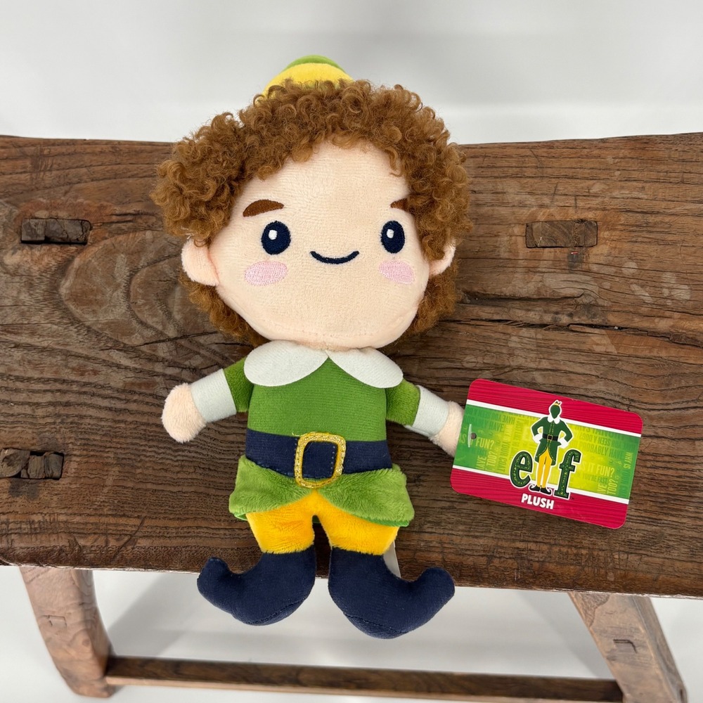 Elf Buddy The‎ Elf Plush Toy Green Yellow Blue Christmas Character 5x10 NWT